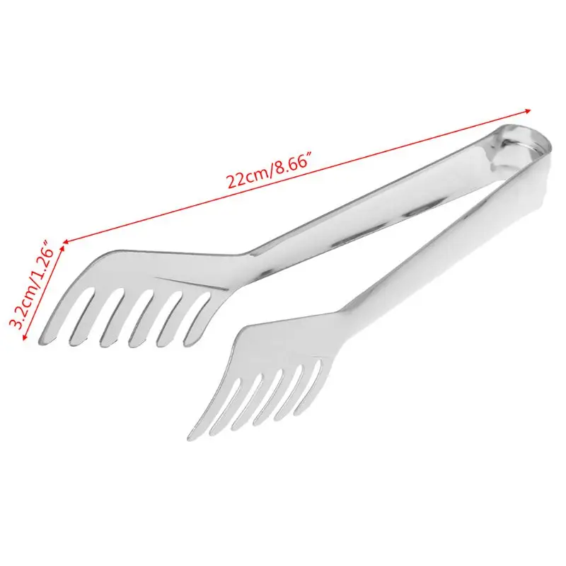 

Stainless Steel Spaghetti Noodles Tongs Thicker Multi-tooth Cake Clip Salad Kitchen Utensils