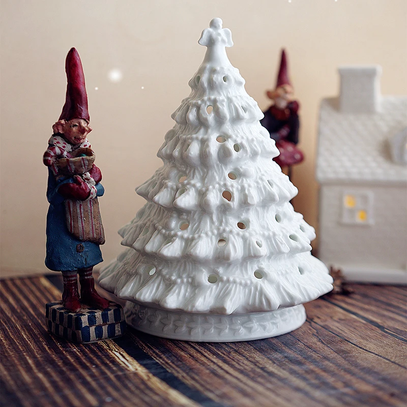 

White Ceramic Candle Holder Elegant Simple Modern Candelabra Centerpieces Christmas Creative Portavelas Holiday Supplies EB50ZT