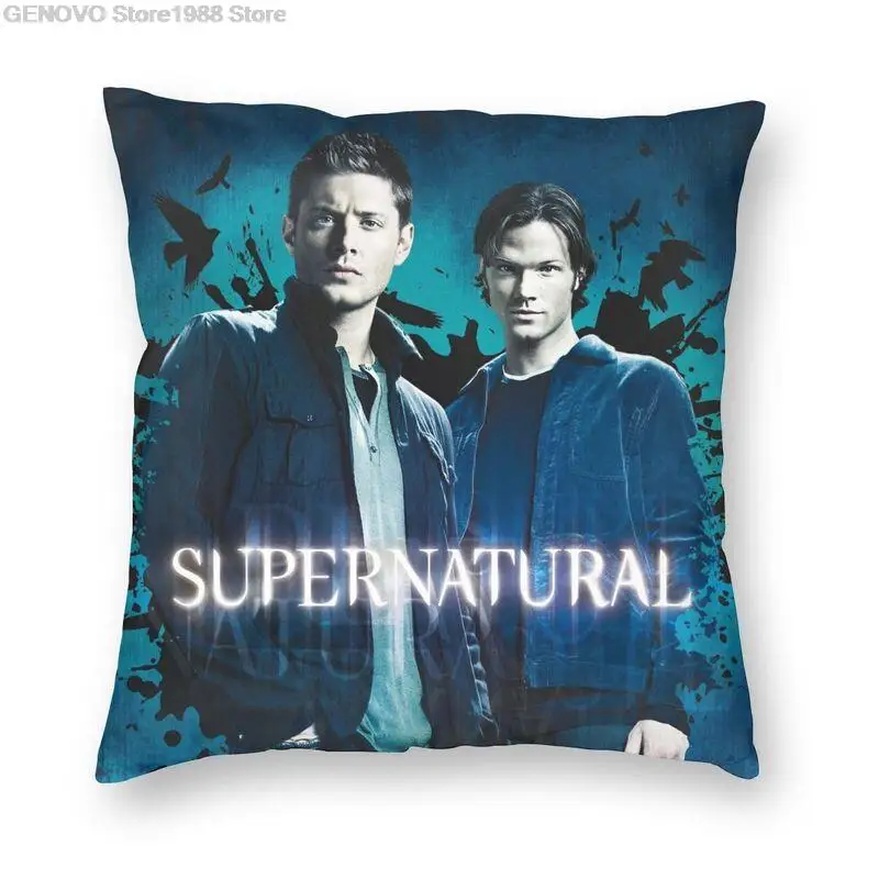 

Supernatural Werfen Kissen Fall Hause Dekorative Die Winchesters Bro Dean und Sam Kissen Abdeckung 40x40cm Kissenbezug für sofa