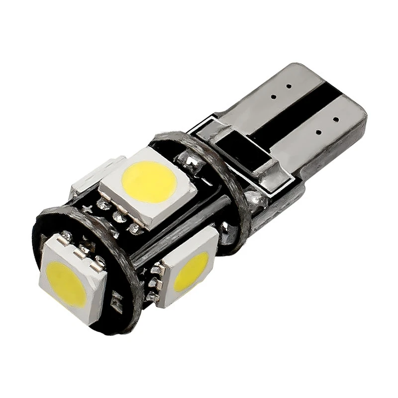 Автомобильные светодиодные лампы T10 WY5W 5 SMD 5050 192 501 2825 W5W 5SMD автомобильные CANBUS без