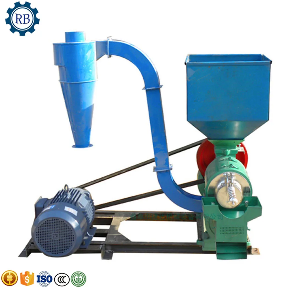 Двойная воздуходувка машина для удаления риса мельница фрезеровка зерна шелухи