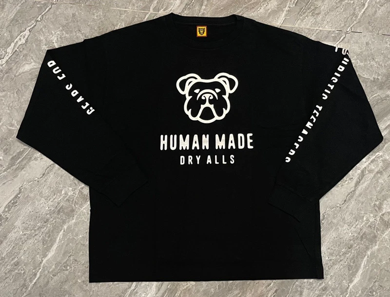 

Long Sleeve HUMAN MADE T Shirt Men Women 1:1 Best-Quality T-shirt Letter Printing HUMAN MADE Tee Tops