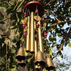 Ветряные колокольчики горячая Распродажа 67 см для улицы, сада, 4 трубы, колокольчики, антикоррозийные медные антикварные ветряные колокольчики для украшения дома и двора