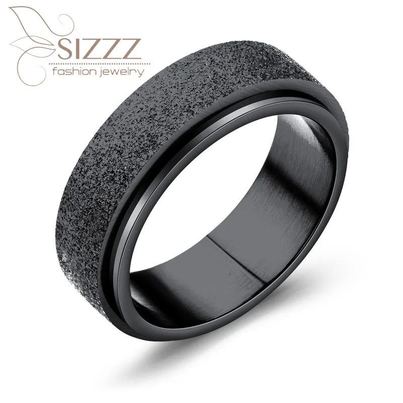 Кольцо мужское матовое из титановой стали|Кольца| |