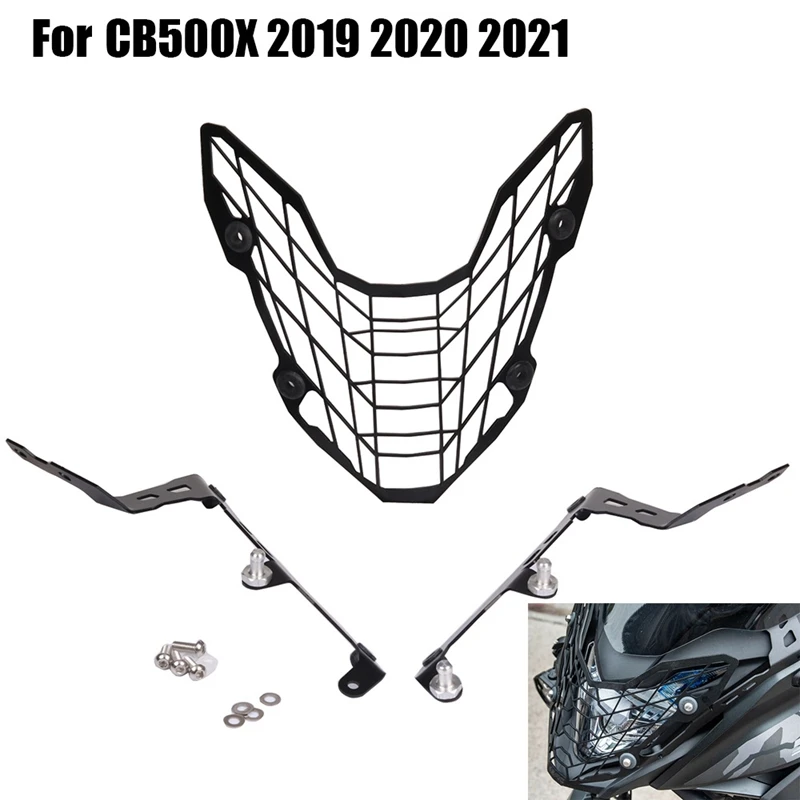 

Motorcycle Headlight Guard Protector Grille Covers Motorcycle Accessories for HONDA CB500X CB 500X CB500 X 2019-2021