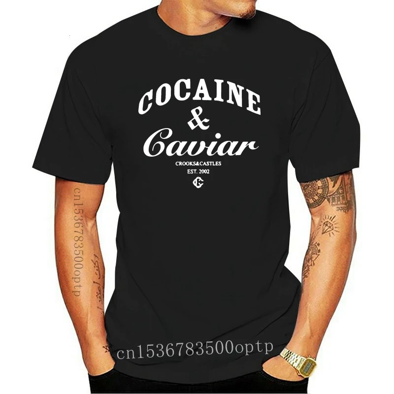 

New Men tshirt COCAIN and CAVIAR LOGO Unisex T Shirt Printed T-Shirt tees top