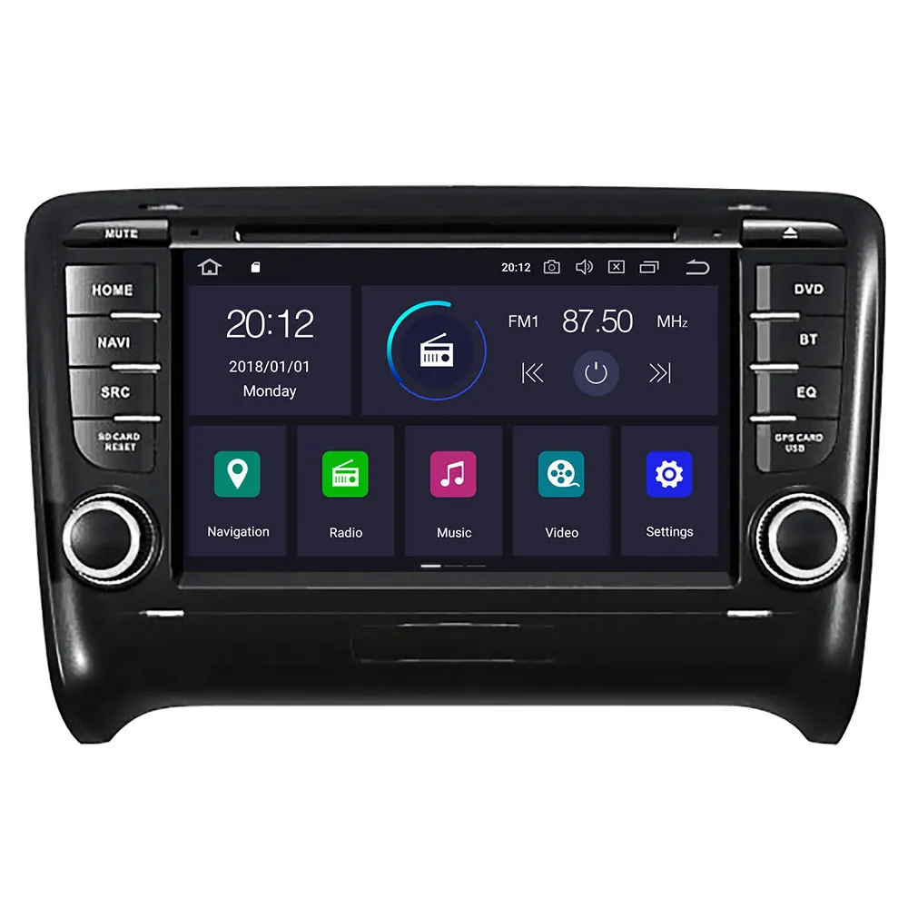 Автомагнитола с Android 10 и DSP для Audi TT 2006 2007 2014 мультимедийный видеоплеер GPS