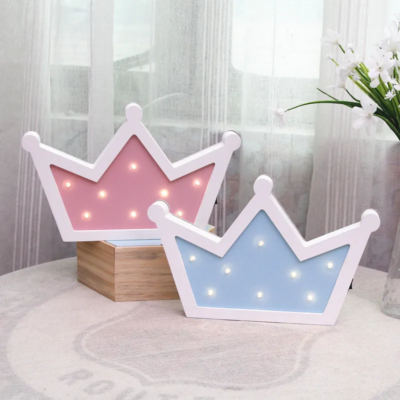 Crown Lanpulux Мультяшные деревянные ночные светильники Корона автобус Звезда Луна лампа для детей детская спальня домашний декор красочные осветительные приборы - Испускаемый цвет: Crown