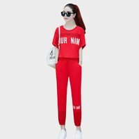 youth clothing for women stylish clothes sporting suit female 2 piece set high quality lady clothes set summer tracksuit 207