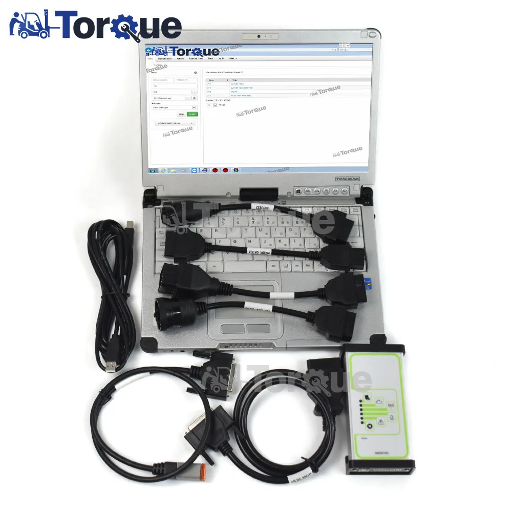 

Construction Equipment Truck Diagnostic machine for volvo vcads Vocom 88890300 Interface with cable Full Set+CFC2 laptop V2.8