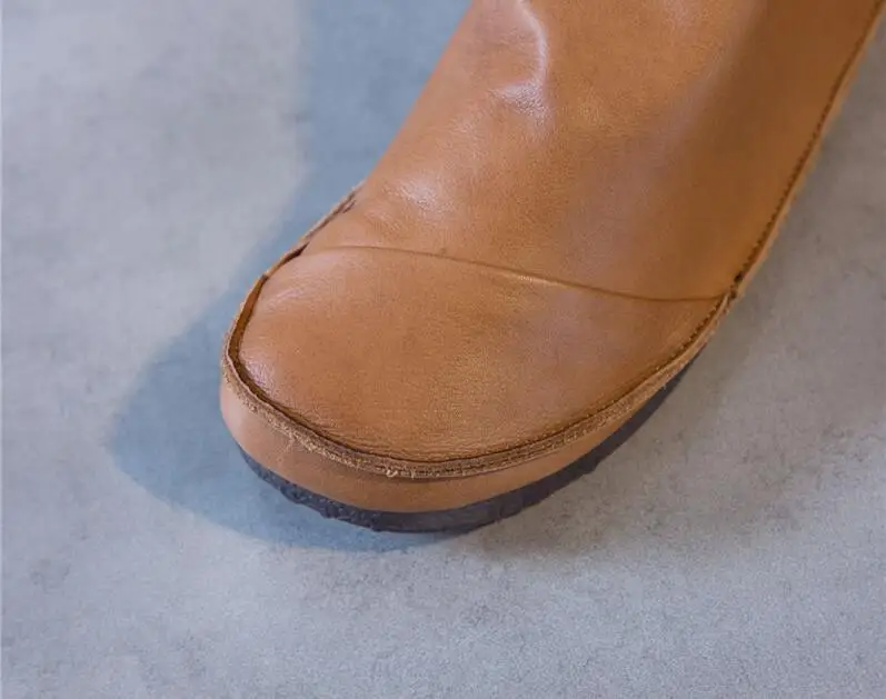 Careaymade/Демисезонные ботильоны из натуральной кожи в ретро-стиле; удобная обувь из мягкой кожи