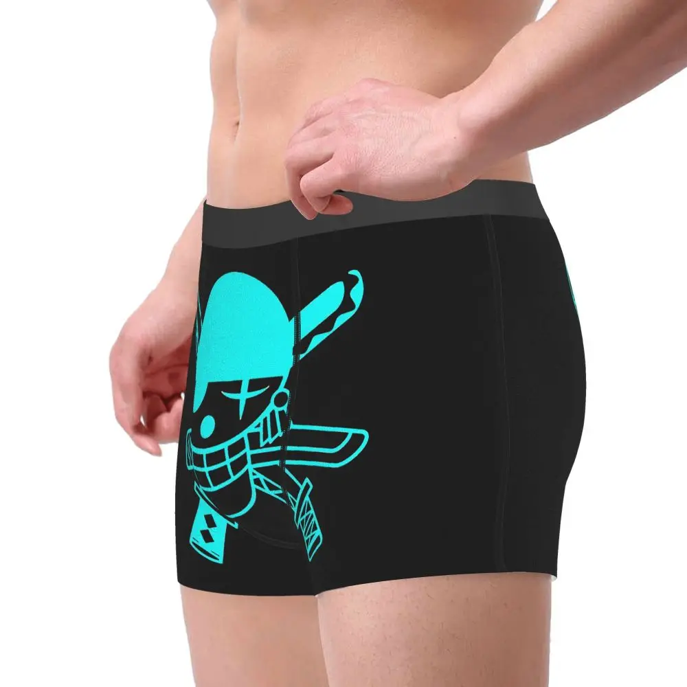 Ророноа Зоро йолли Роджер цельный Обезьяна D. Luffy аниме трусы хлопковые Мужское