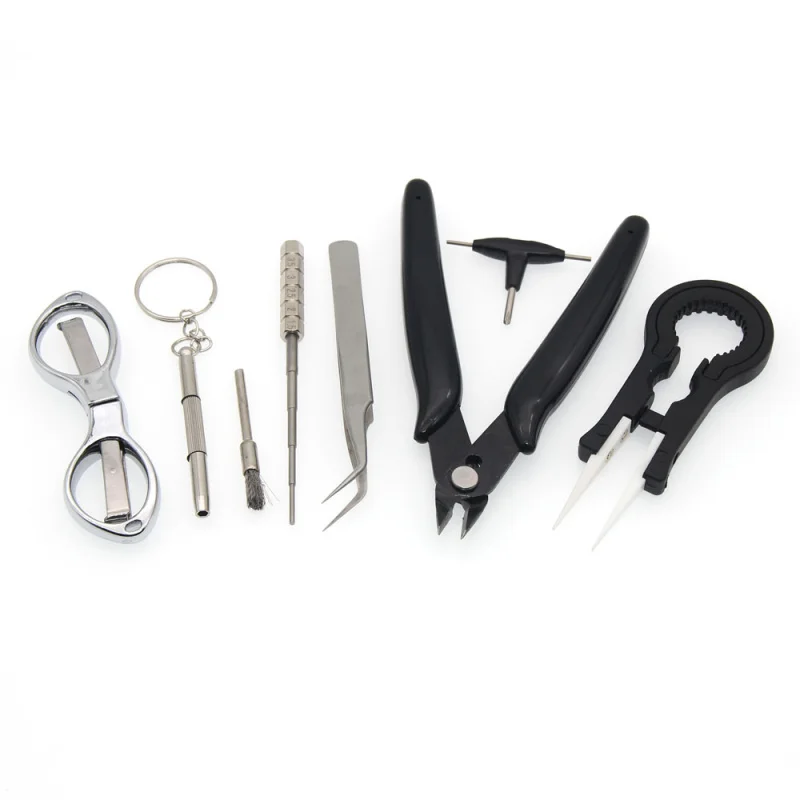 X9 Mini Vape DIY Coil Heating Wire Tool Kit Bag Tweezers Pliers Heaters Jig Winding | Инструменты
