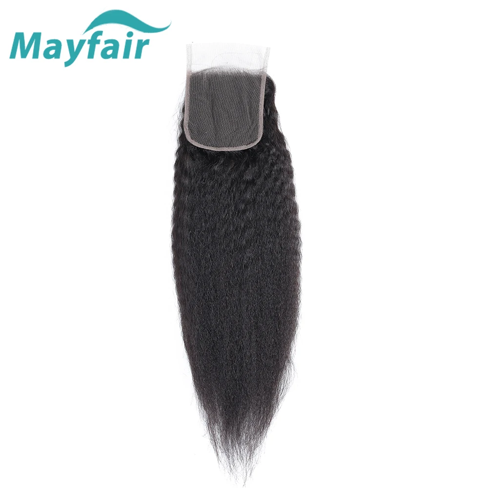 Малазийские яки прямые человеческие волосы пучки с закрытием не Реми плетение 3