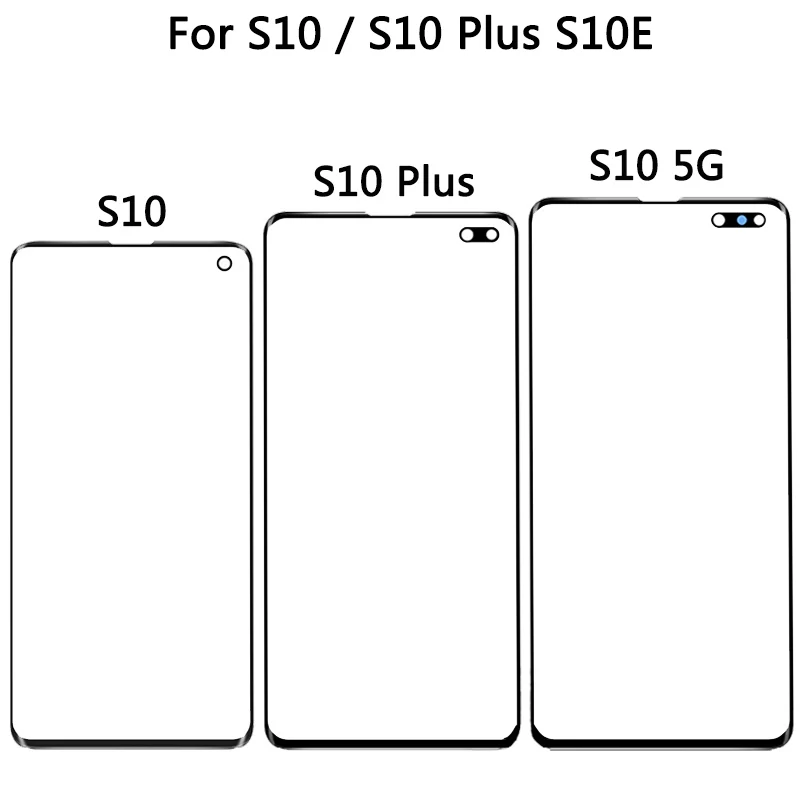 Переднее стекло для Samsung Galaxy S10 Plus S10E крышка ЖК экрана внешняя панель Объектив