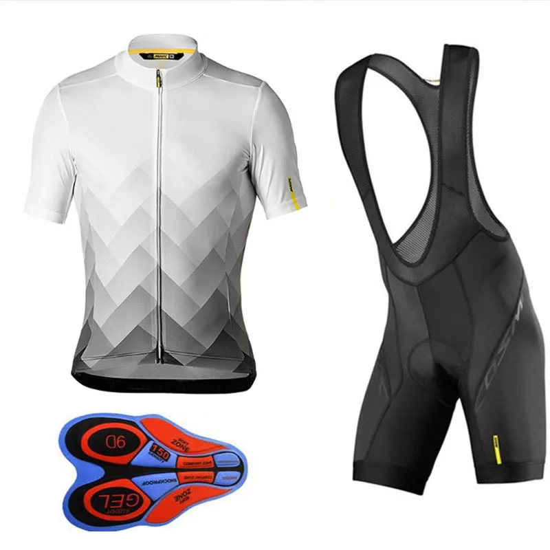 cycling jersey 5 Команда для велоспорта Mavic Джерси велокостюм из флиса Быстросохнущий нагрудник гель наборы одежды Ropa Ciclismo uniformes Майо Спортивная одежда#85 - Цвет: cycling jersey 5