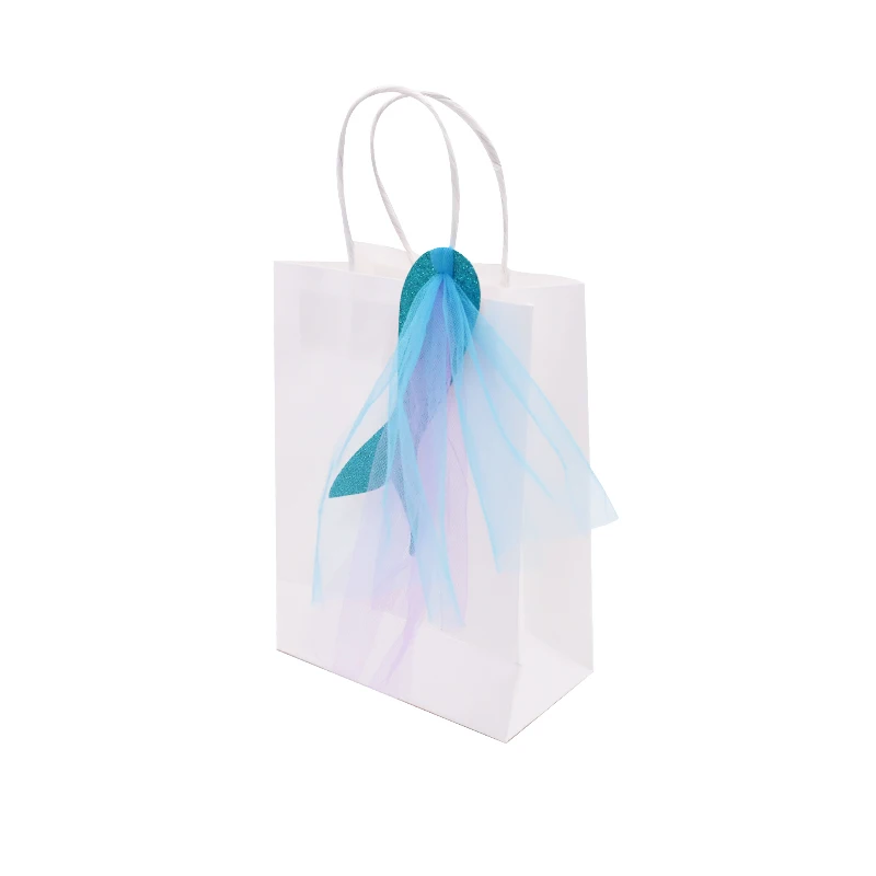 Подарочные пакеты Русалочки красивая бумага Подарочная коробка сумки украшения