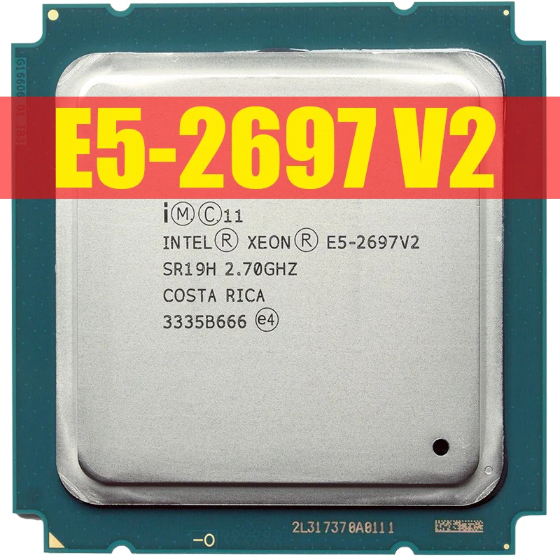 Процессор Intel xeon e5 2697 v2 2 7 ГГц 30 м QPI 8GT/s LGA 2011 SR19H C2 процессор 100% рабочий LGA2100 |