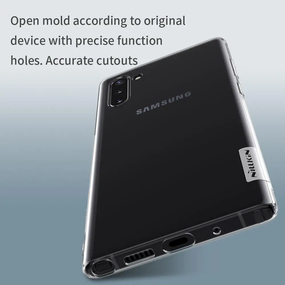 Чехол для Samsung Galaxy Note 10 + Nillkin Nature Мягкий ТПУ силиконовый прозрачный чехол-накладка