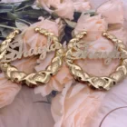 Серьги-кольца XOXO с именем на заказ, серьги с именем индивидуальные серьги, подарок для женщин