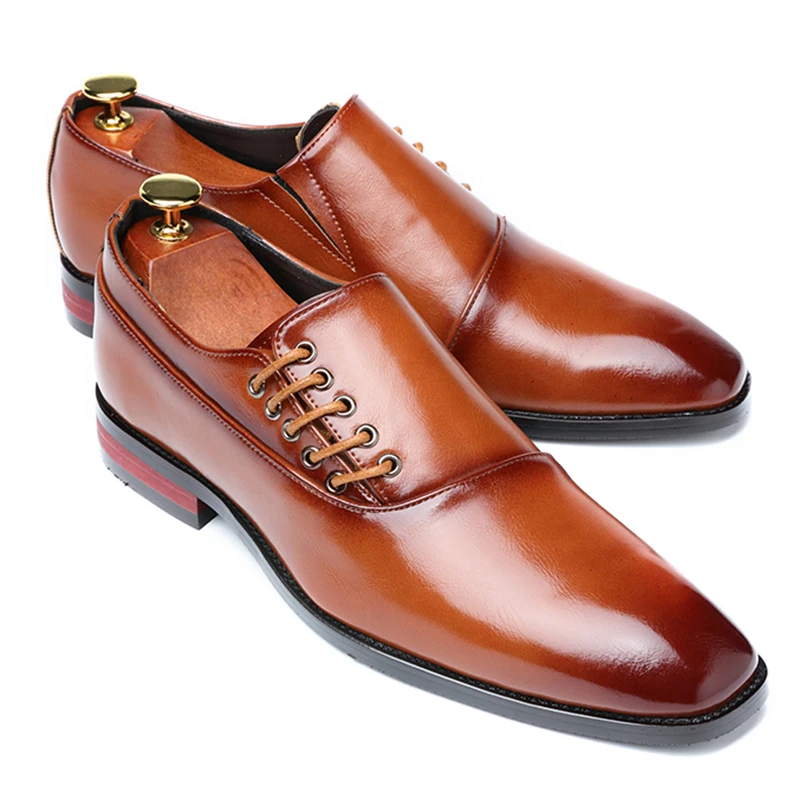Luxury Men Shoes Large Sizes Dress Mens Social Business Office Designer Elegant Handmade Brown Red Black | Обувь