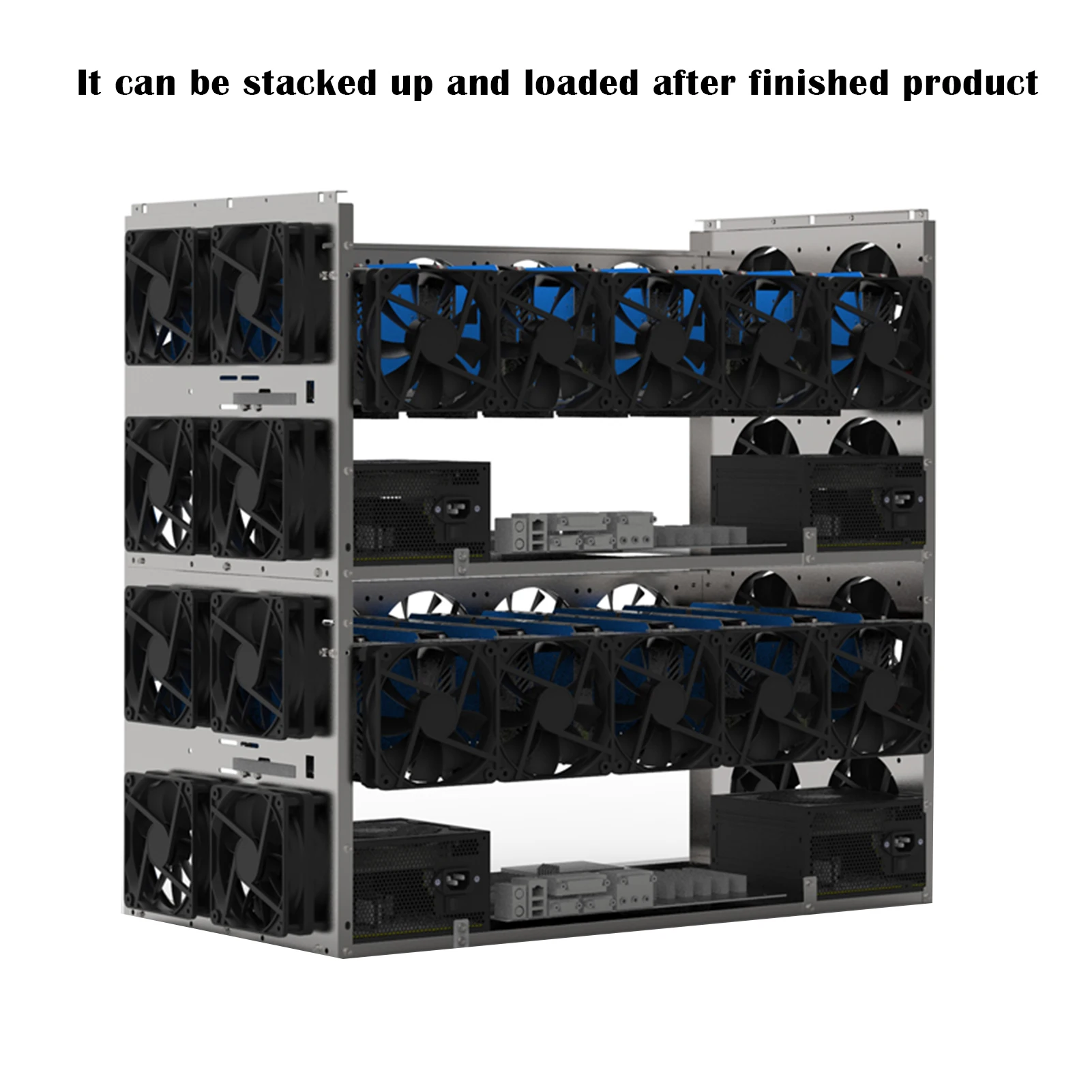 Новые штабелируемые открытые Каркасы для майнинга ETH/ETC/ZEC Ether Accessories Bitcion Tools 6/8/12 GPU
