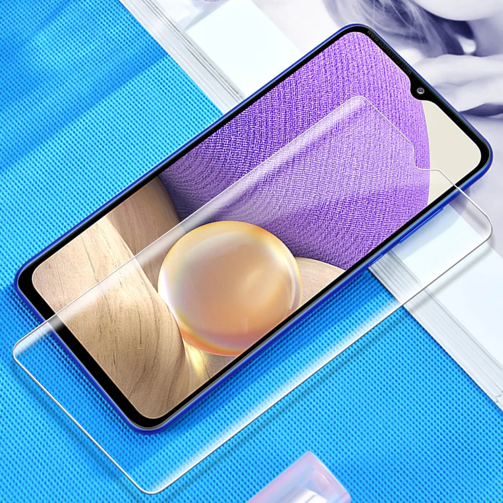 3pcs tempered glass for samsung galaxy a32 5g 4g a12 a02s a53 a52 a22 a23 a13 screen protector samsun a 12 53 32 52 protect film free global shipping