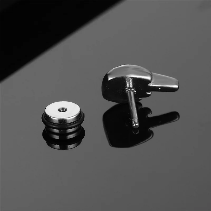 

1Pcs/Creative Finger Earrings Stainless Steel Hip Hop Men&Women Punk Earrings Fashion Simple Exquisite Gift Jewelry
