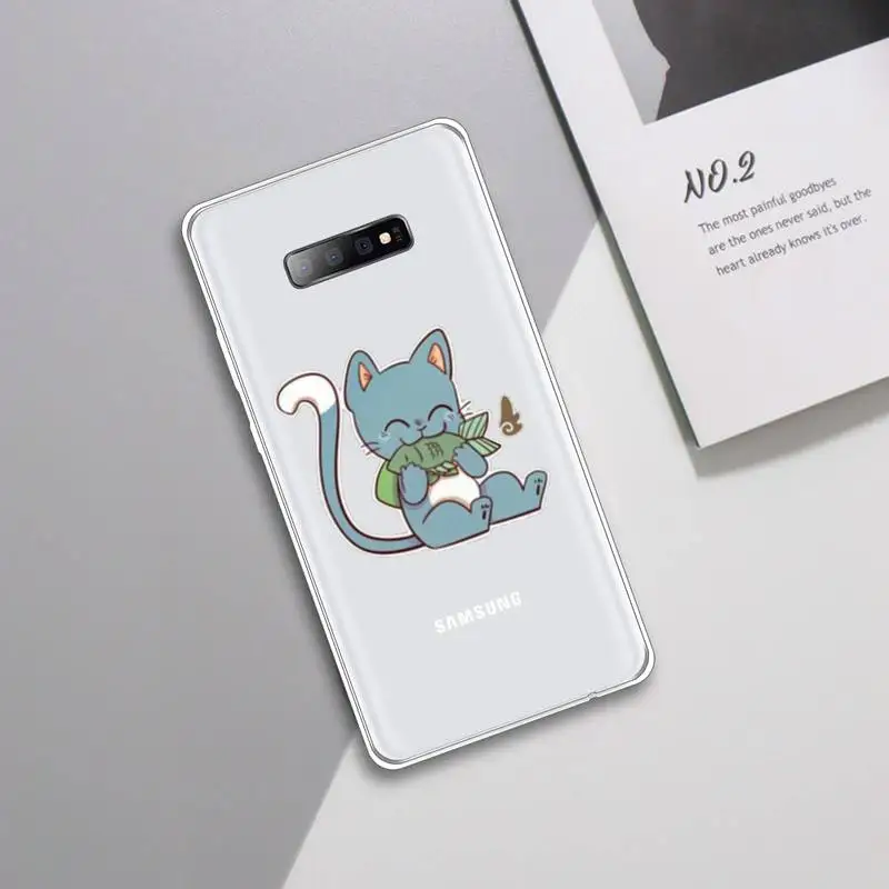 

Cartoon Manga Fairy Tail Phone Case Transparent For Samsung Galaxy A 71 21s S note 8 9 10 plus 20 ultra