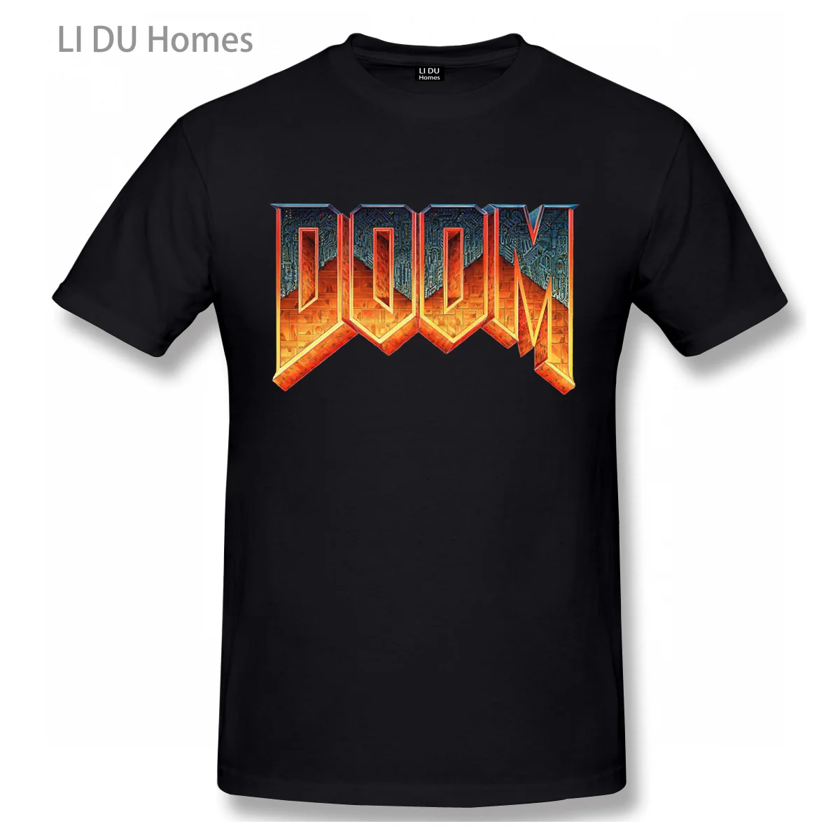 

Doom T Shirt Faddish Men T-Shirts Gamer Crewneck Short Sleeve 100% Cotton Tops & Tees Designer Tee Tshirt