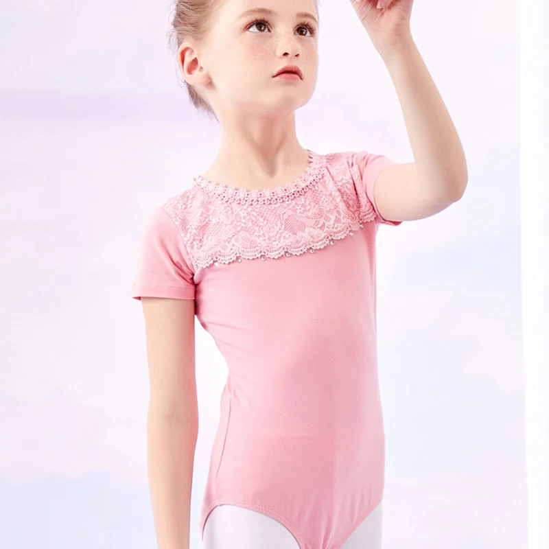 Ballet Leotard for Girls Ballet Dance Lace Leotard Gymnastic Swimsuit Ballerina Classic Dance Costume Girl Dance Practice Wear