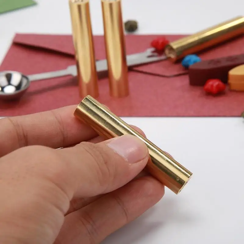 DIY штамп Ретро цилиндрическое уплотнение воск латунный конверт печать