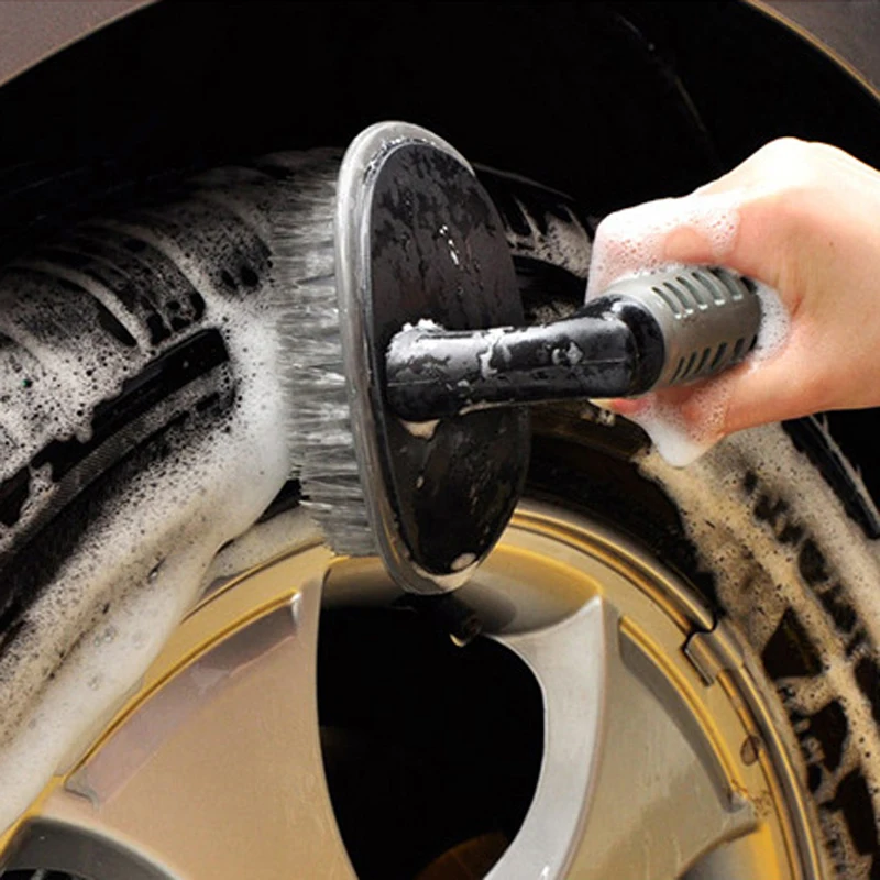 

Car Wheel Wash Brush Plastic Handle Vehicle Cleaning Brush Wheel Waxing Rims Tire Washing Polishing Auto Scrub Sponges Tools