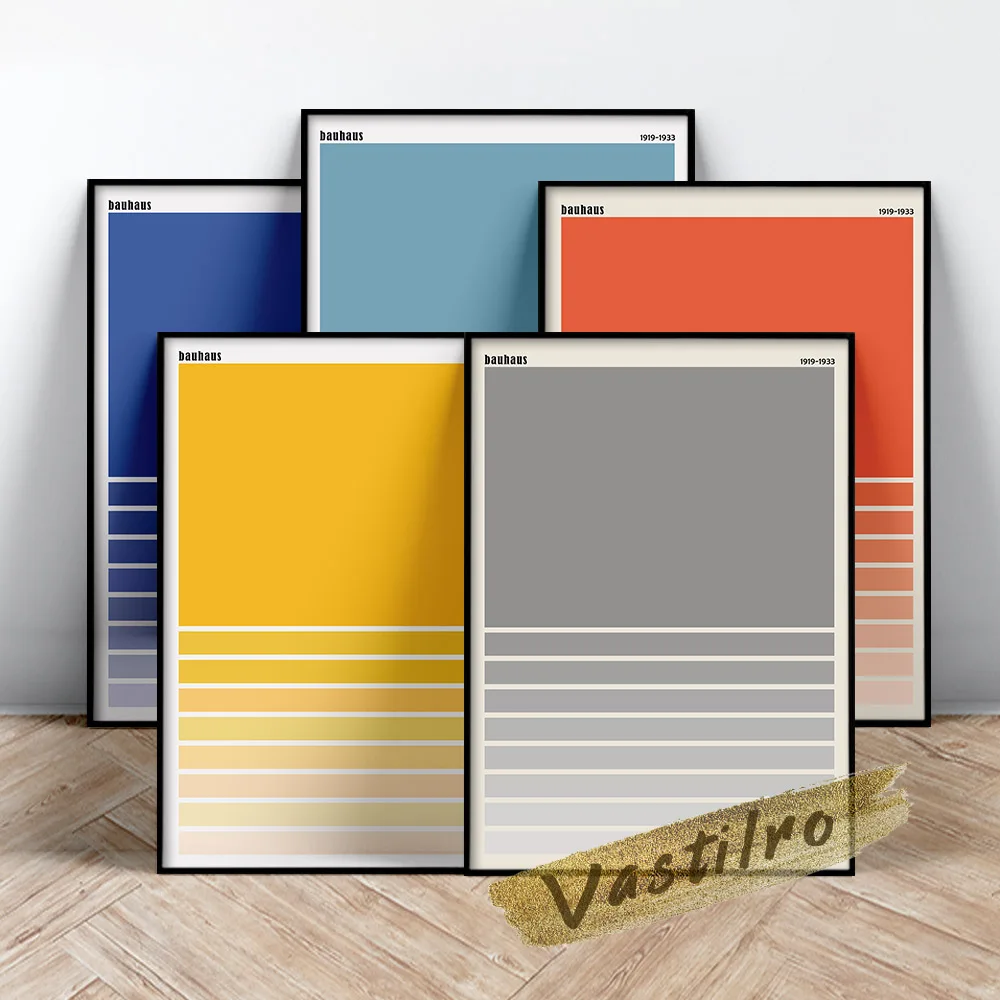 

Exhibition Bauhaus Abstract Line Poster Wall Art 1923 Weimar Prints, Hotel Office Modern Living Room Home Decor Canvas Painting
