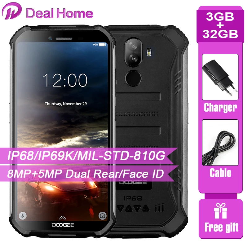 Doogee S40 5 &quotЭкран Водонепроницаемый 3 Гб оперативной памяти Оперативная память 32GB