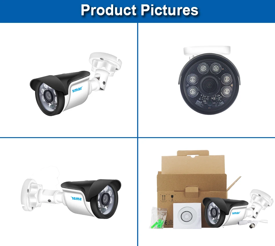 Smar 720P 1080P AHD DVR аналоговый Высокое разрешение наблюдения инфракрасный Камера 2MP AHD CCTV Камера безопасности Открытый Пуля Камера s