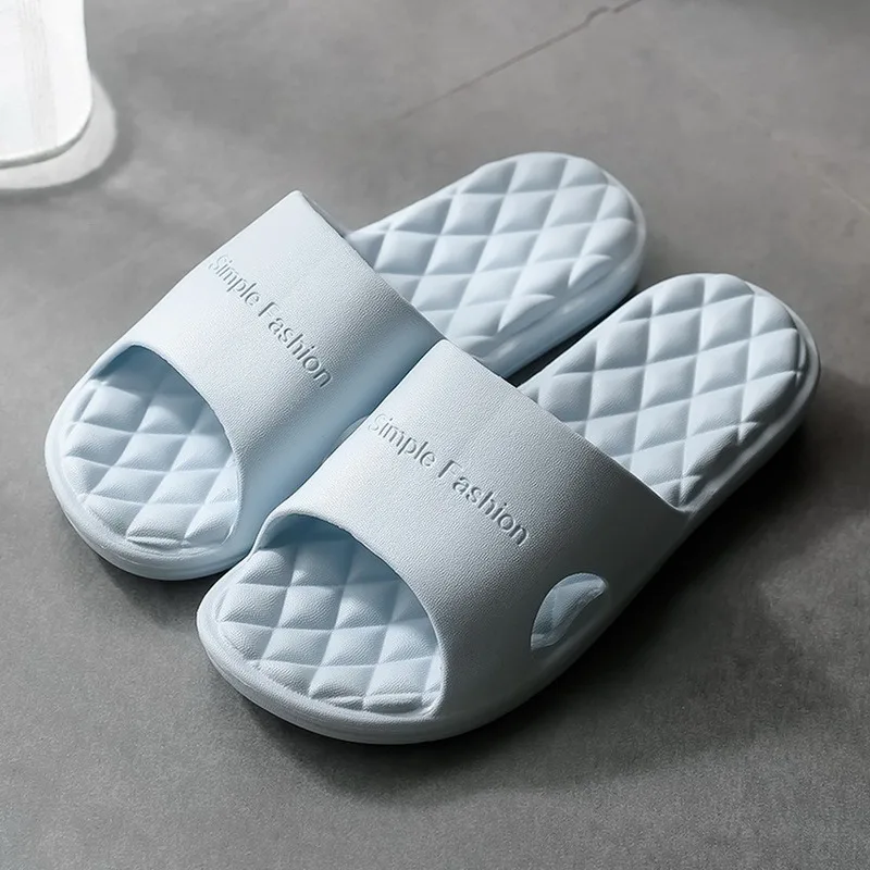 

2021 Slippers Men Platform Shoes EVA Soft Indoor Home Slides For Men Non-slip Summer Sandals Women Bathroom Shoes Shower Slipper