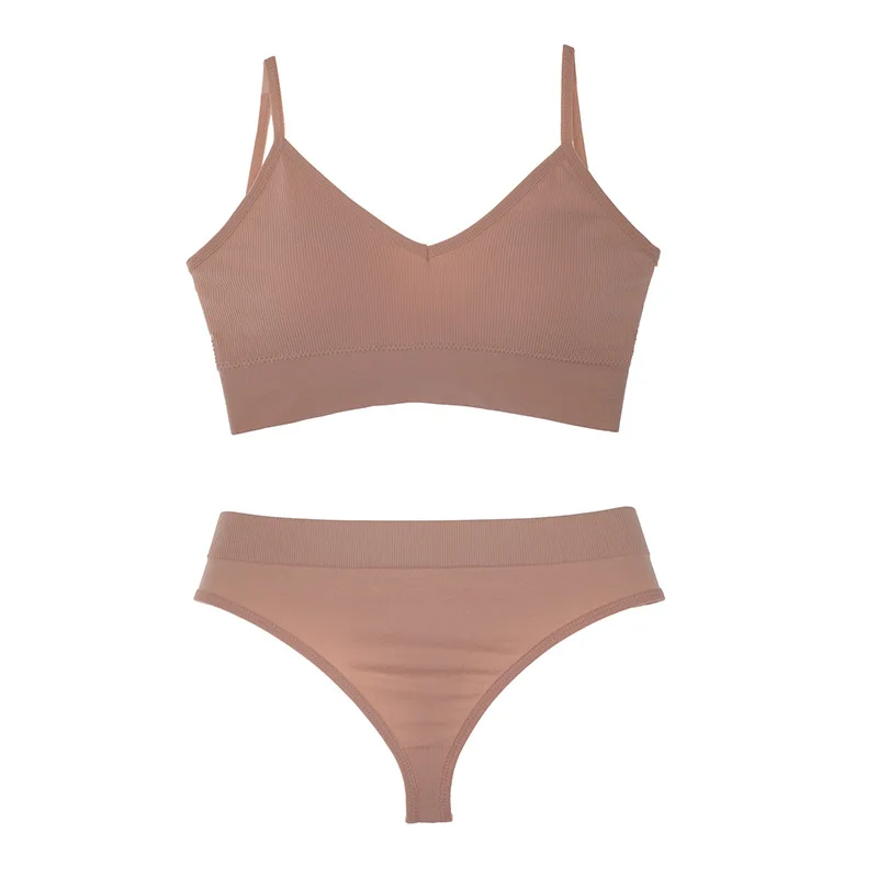 Хлопковый Женский комплект нижнего белья комплекты для ухода за кожей