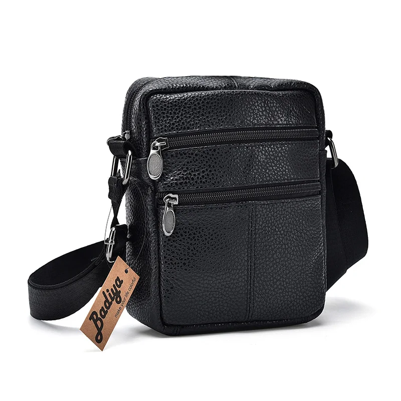 Сумка кросс боди мужская из натуральной кожи маленький саквояж на плечо для