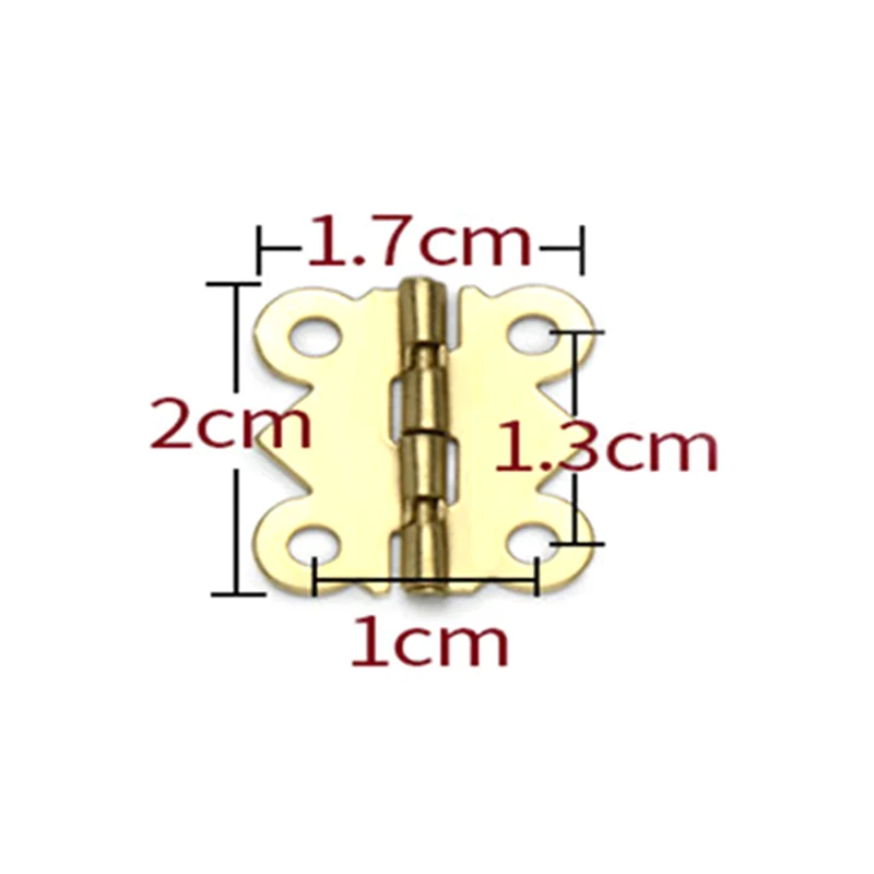 10 шт. петли с винтами в виде бабочек железными петлями шкатулка для ювелирных