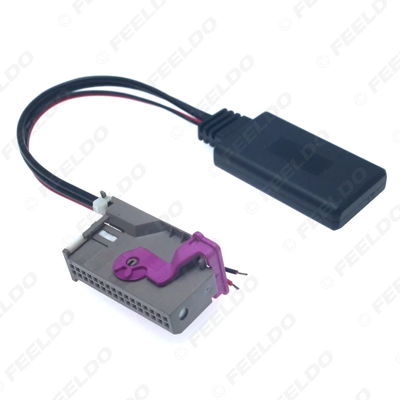 FEELDO автомобильный аудио DVD НАВИГАЦИЯ Bluetooth модуль вход RNS E навигация 32Pin AUX адаптер