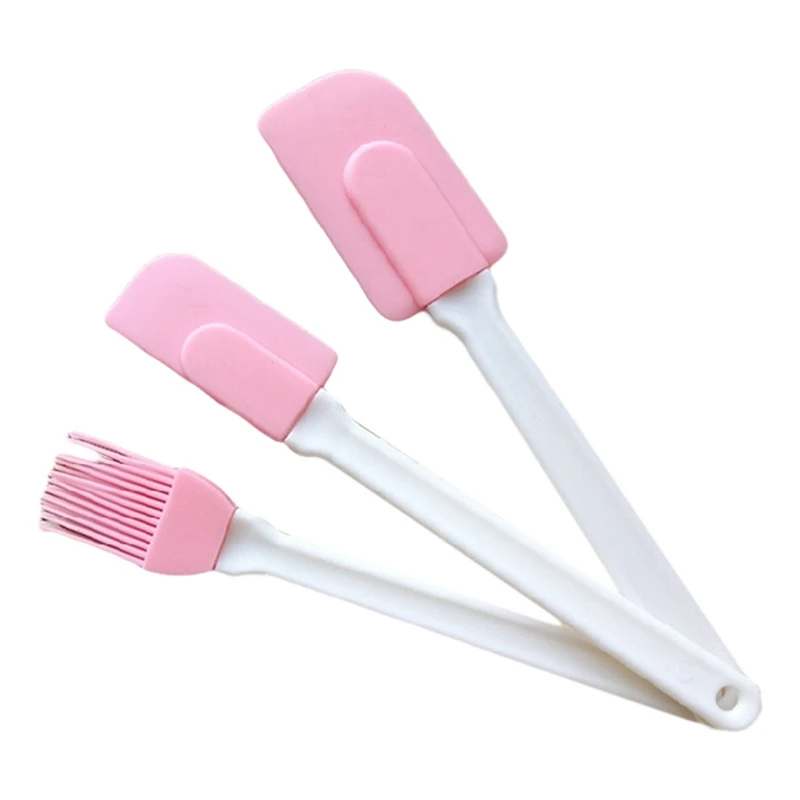 3 шт./компл. розовый Силиконовый бриллиантовый скребок для крема торта