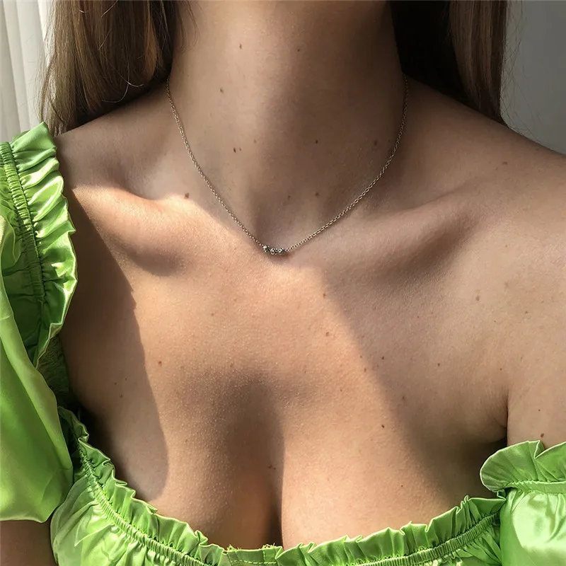 

European And American Explosion Style Clavicle Necklace New Simple Wild Classic Round Bead Chain Personality Temperament Jewelry