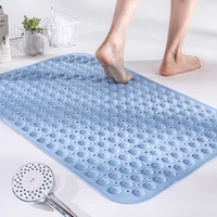 bathtub mat anti slip suction cup shower foot massage bath mats with drain hole soft safety bathroom rugs floor pad pvc carpet