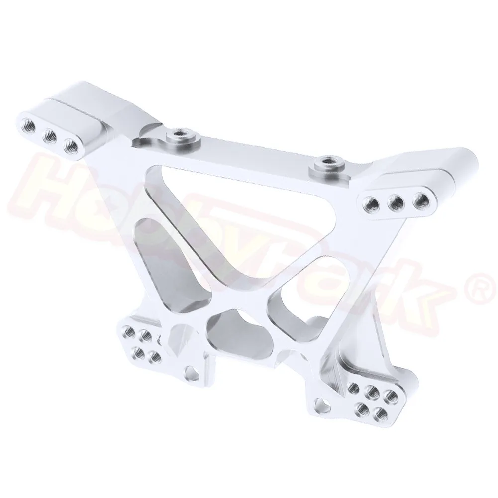Sliver 392 Для 1/10 Traxxas SLASH 4X4 анодированная алюминиевая задняя ударная башня(часть# 6838X)#70362 обновленные детали подходят Stampede ралли Baja CNC - Цвет: Sliver 392
