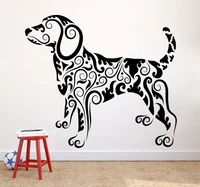 art wall sticker animal wall decor pet dog decal vinyl art removeable modern poster ornament mural fashion tribal dogs ly138