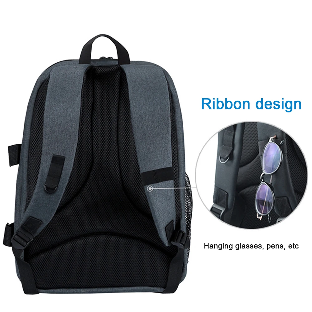 food travel mobilephone sunglasses slr dslr dual shoulder large capacity camera backpack zipper waterproof scratchproof bag free global shipping