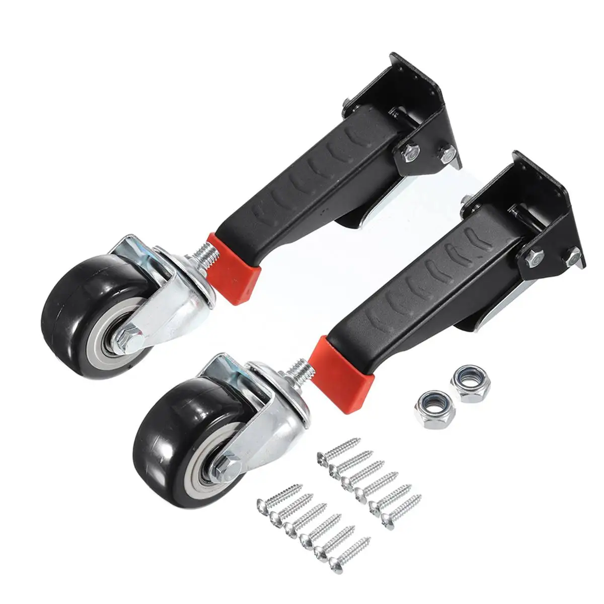 

2Pcs Heavy Duty 660 LBS Workbench Casters Kit Retractable Furniture Casters Wheels For Workbenches Machinery & Tables