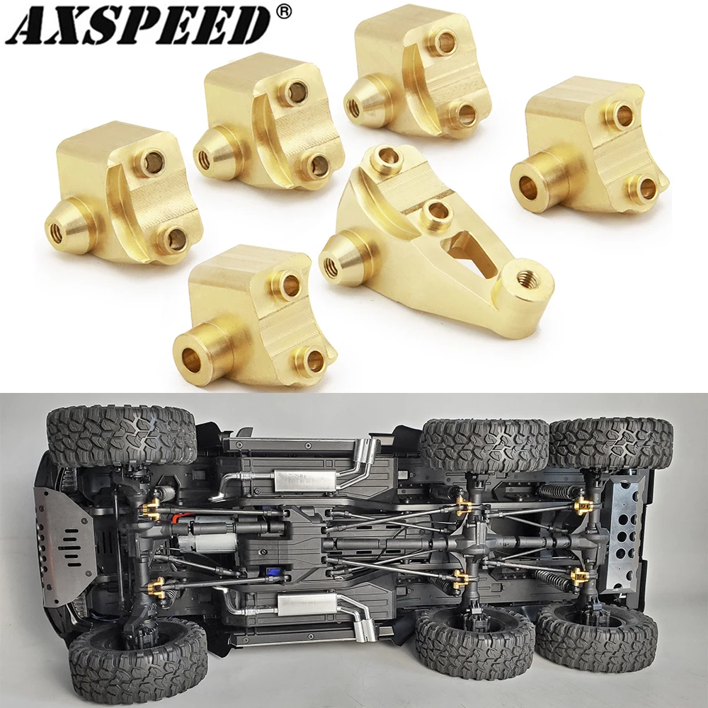 AXSPEED Передняя Задняя ось нижний амортизатор крепление 67g сверхмощный латунь для