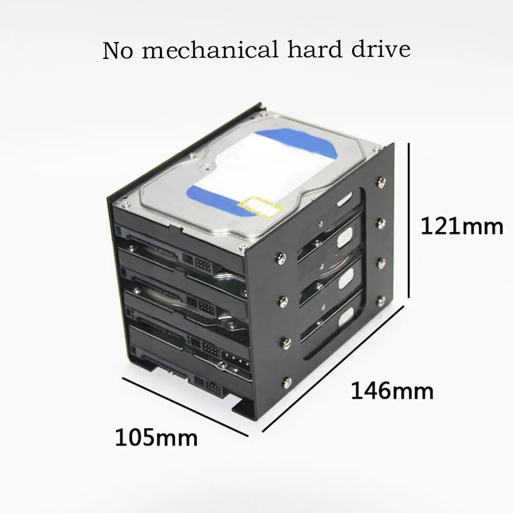 

2/4 Layer 3.5-inch Aluminum Alloy HDD Hard Disk Box 2 Bay DIY Stacking Rack Drive Hard Expansion Chassis Rack M0G8